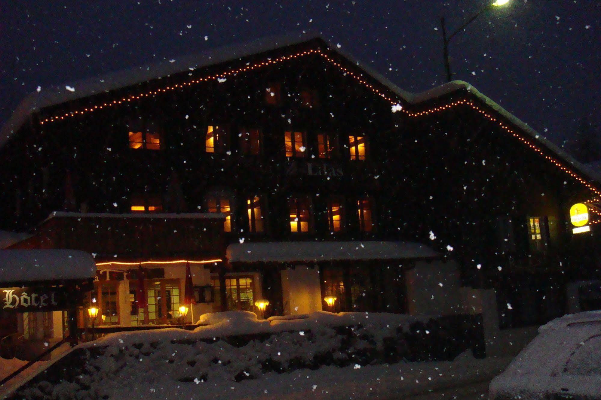 Hotel Restaurant Les Lilas Les Diablerets Exterior photo